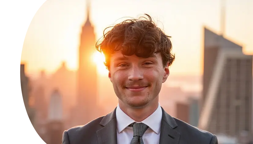 SecureWon team member at a event Fin Gunther