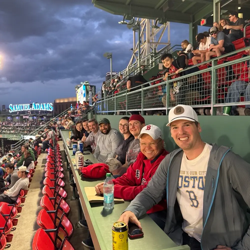 Securewon team at redsox game